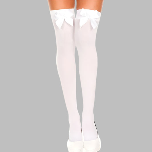 Transparent Suspender Bow Stockings