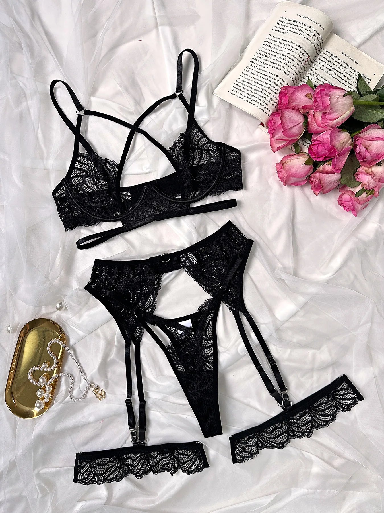 Transparent Lace Lingerie