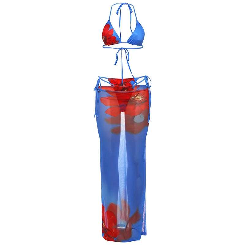 Women Bikinis Sets with Flower Print