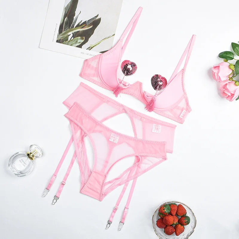 Erotic Open Panty Underwear Set
