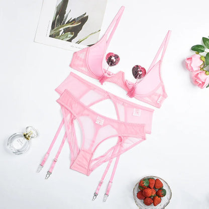 Erotic Open Panty Underwear Set