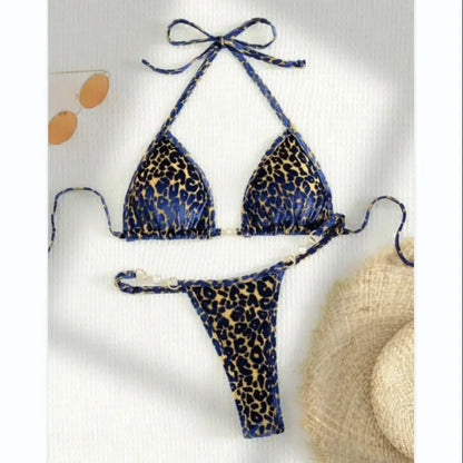 Leopard Pearl Bikini Set
