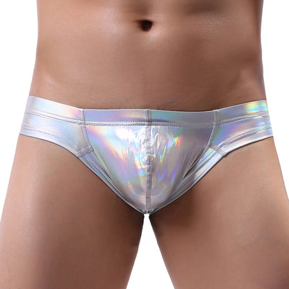 Faux Leather Briefs