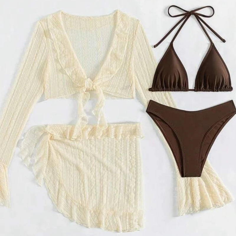 Long-sleeve Cover-up Swimwear