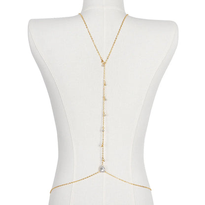 Backless Rhinestone Body Chain