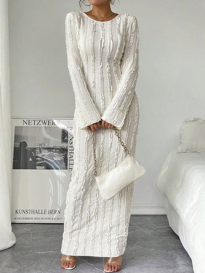 Long sleeve sheath dress