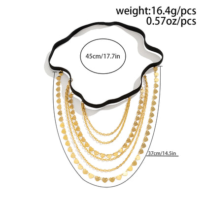 Multilayer Heart Charm Thigh Leg Chain