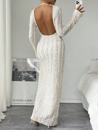 Long sleeve sheath dress