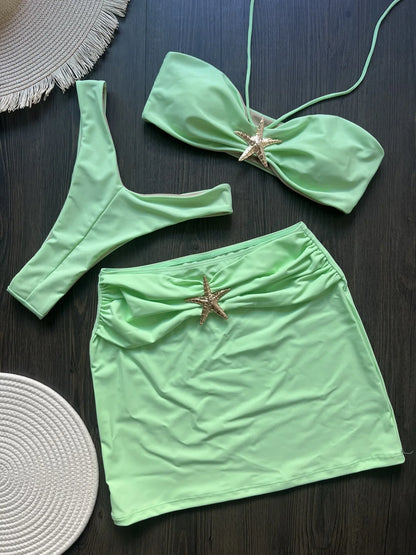 High Leg Cut Bikini Swimwear