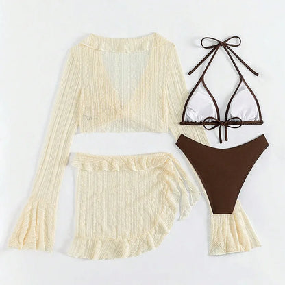 Long-sleeve Cover-up Swimwear