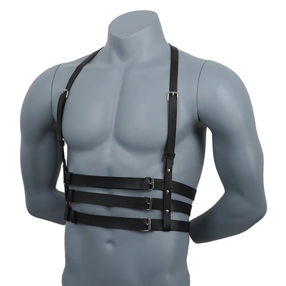 BDSM Leather Harness Belt