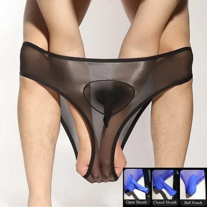 Glossy Sheer Men's Manties