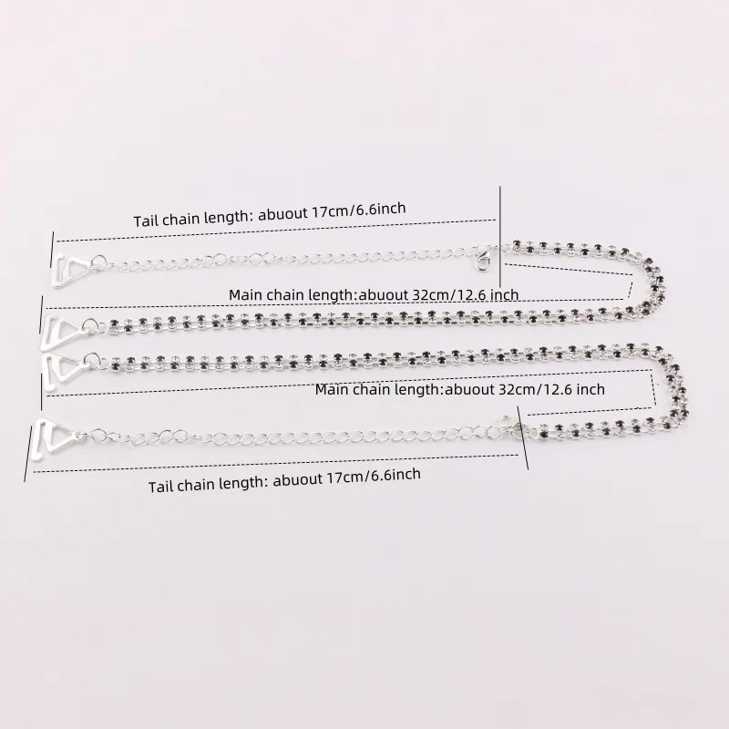 Non-Slip Crystal Shoulder Straps