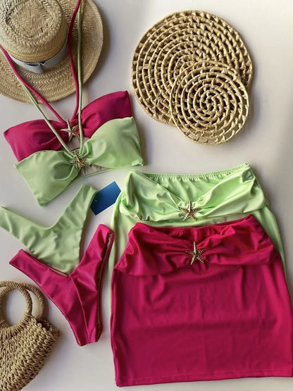High Leg Cut Bikini Swimwear